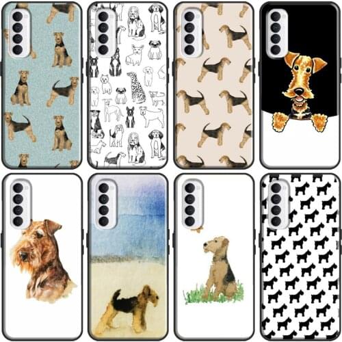 Airedale Terrier Dog Case For Realme C3 XT 6 7 X2 X50 X7 Pro OnePlus 8 7 Pro 7T Nord For OPPO A9 Reno 4 Pro