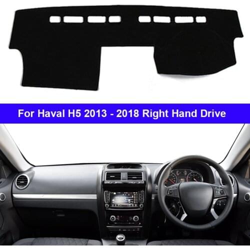 For Haval H5 2013 - 2018 LHD RHD Car Auto Inner Dashboard Cover Dash Mat Carpet Rug 2 Layers Sunshade Auto Cape 2017 2016 2015