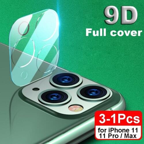 For iPhone 11 Pro Max 9D Back Full Lens Tempered Glass Film Camera Protector Camera Lens Protectors Covers