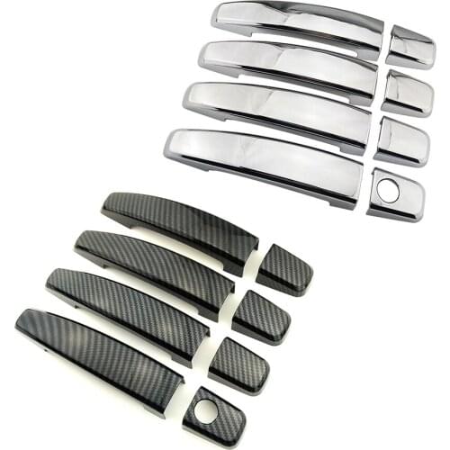 For Vauxhall Insignia MK1 2008-2017 Carbon Fiber Color Modify Refit Chrome Door Handle Cover Decoration Trim Protection Sticker
