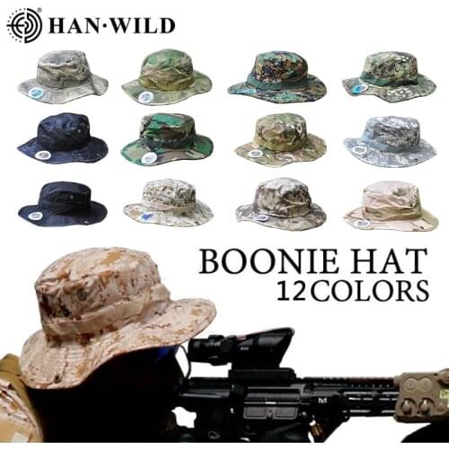 Camouflage Tactical Cap Military Boonie Hat US Army Caps Camo Men Outdoor Sports Sun Bucket Cap Fishing Hiking Hunting Hats