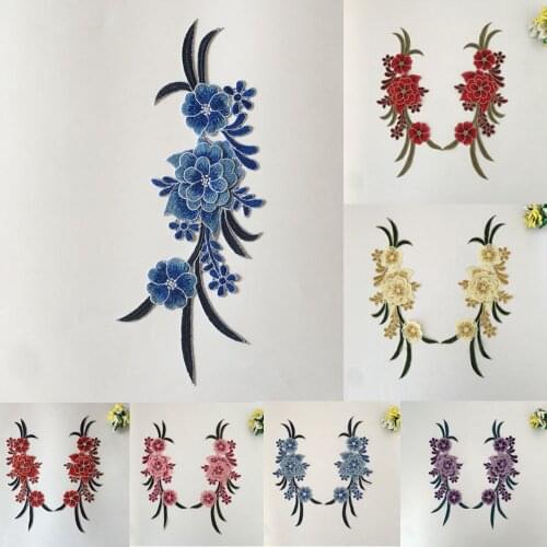 New arrive 3D flower Lace Neckline Embroidery Applique Lace Collar DIY Sewing Lace Fabric Decoration Clothing Accessories