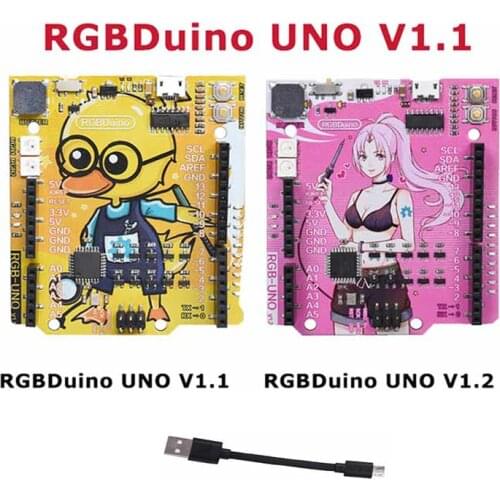 RGBDuino UNO V1.1/V1.2 Development Board ATmega328P Chip Micro Controller CH340C VS Arduino UNO R3 For Raspberry Pi 4 Pi 3