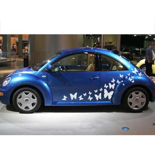 Cute Personality Side Door Racing Styling Butterflies Vinyl Graphic Striping Decals Fit For MINI SMART Beetle Can Use On All Car