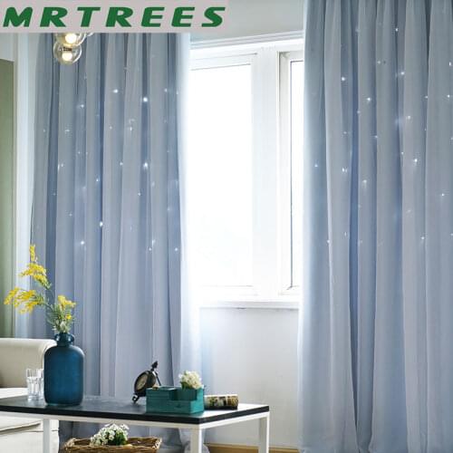 Blackout Curtains for Living room Pink Star Princess Girls Bedroom Window Treatment kids Door Curtains Fabric Drapes Cortinas
