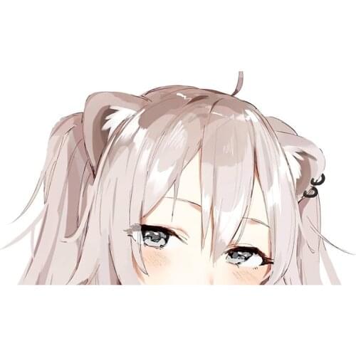 Cartoon Anime Girl Personality Car Stickers and Decals Fashion Personality Creative Cover Scratches Waterproof Window Decor