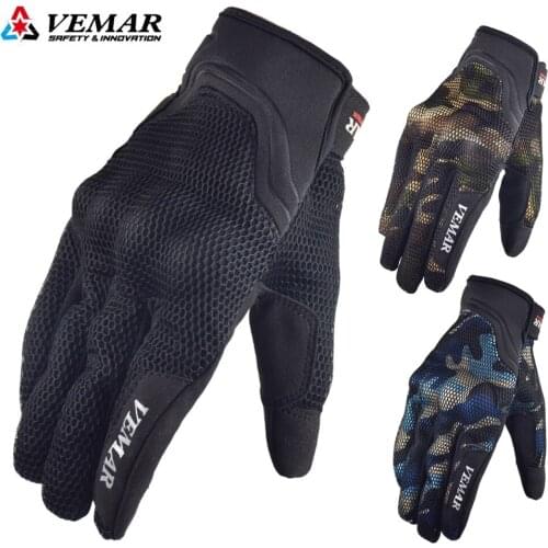 VEMAR Motorcycle Gloves Men Summer Breathable Tactical Moto Gloves Touchscreen Motocross Motorbike Riding Cycling Biker Gloves