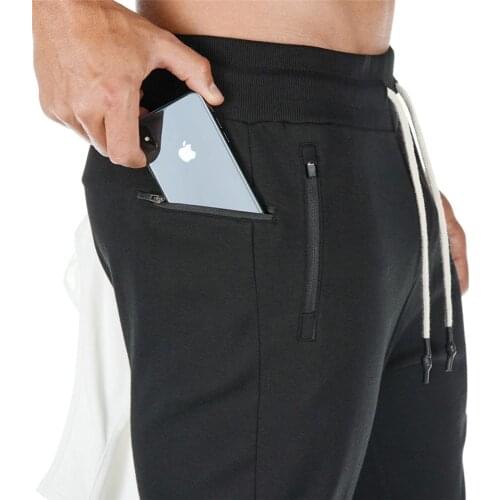 Sweatpants Men Casual Pants Solid Color Gyms Fitness Workout Sportswear Trousers Autumn Winter Male Joggers Track Pants M-XXL