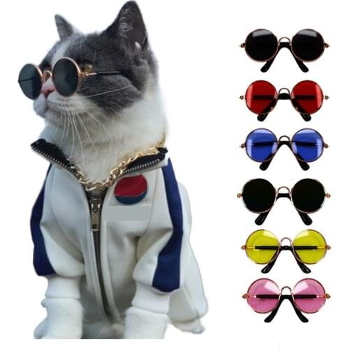 Pet Soft Pet Cat Glasses Dog Glasses Pet random color For Little Dog Cat Eye-wear Dog Sunglasses Photos Pet Products