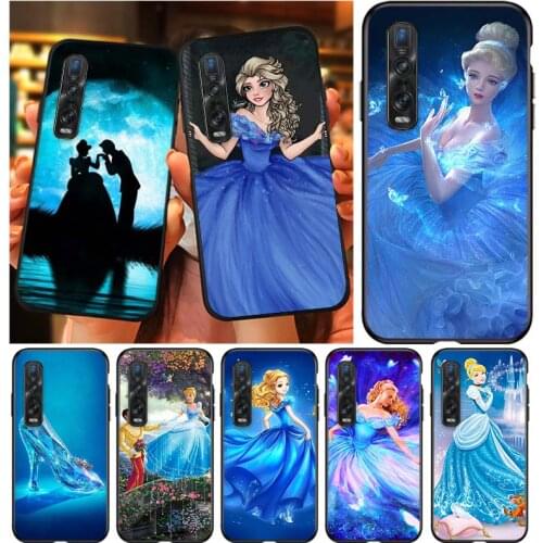 Princess Cinderella For OPPO Find X3 X2 Lite K5 K3 R17 R15 R9S F15 F11 F19 F9 F7 Neo Pro Soft Silicone Phone Case