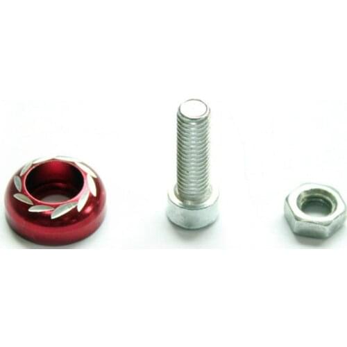 10set Motorcycle Modification Nut and Bolt Colour Carving Licence Plate Screw Cap Color Screws