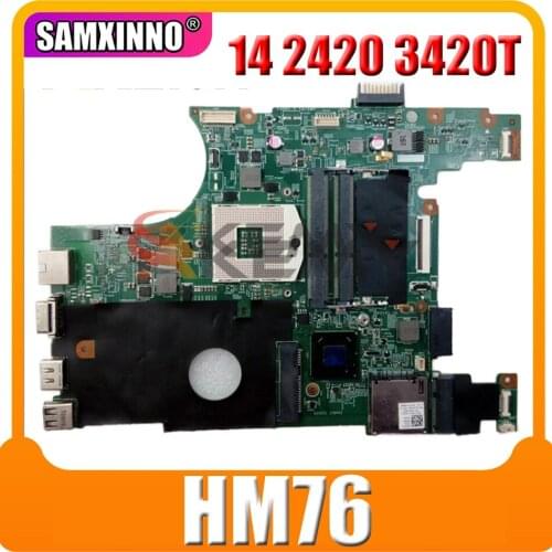 Original Laptop motherboard For DELL Inspiron 14 2420 3420 HM76 Mainboard CN-07Y9FF 07Y9FF SLJ8F