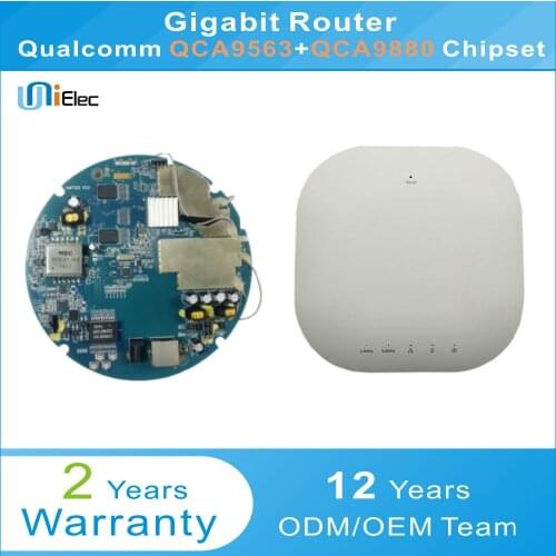 Qualcomm QCA9563 and QCA9880 Business AP Router Firewall Gigabit WIFI POE at af PCBA ODM OEM Custom Board