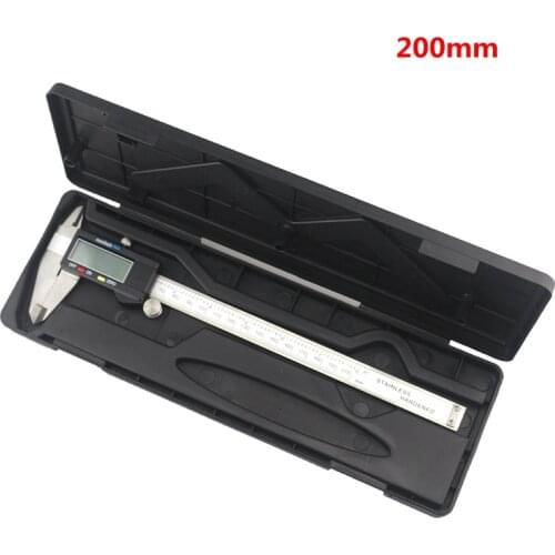 0.01mm Accuracy LCD Digital Vernier Caliper 200mm 8inch Diagnostic-tool Stainless Steel Calipers with Case