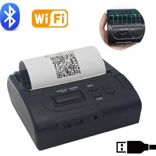 Wifi Thermal Receipt Printer 80mm Mini POS Machine portable bluetooth receipt printer usb pos system Android IOS Windows