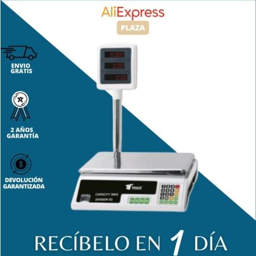 Thulos electronic commercial Digital balance, LED display, 8 functions, TH-BD30 Bascula, 30KG capacity rechargeable battery