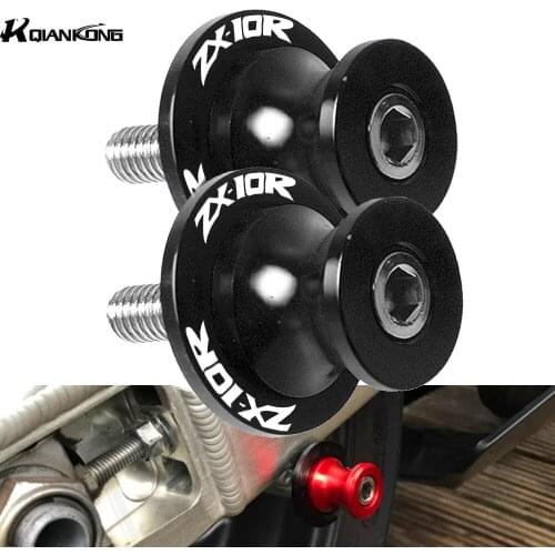 ZX-10R LLOGO Motorcycle CNC Swingarm Spools Slider 6/8/10mm Swing Screw Sliders For Kawasaki ZX10R 2005-2016 2015 2014 2013 2012