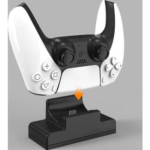 1pc Compact Charging Station Charger Dock Stand Single fits for PS5 Controller Dual,Easy to Use