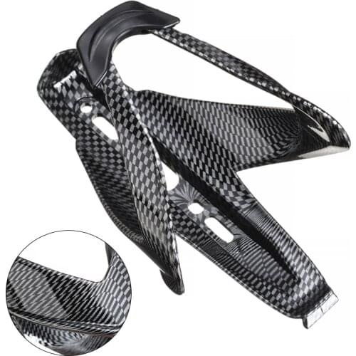 1pc Carbon Fiber Cycling Bike Drink Water Bottle Black Mount Sport Glass Bottle Holder Cages