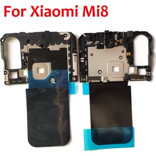 100% Original Mainboard Cap Cover For Xiaomi 8 mi8 M8 main board case with NFC Antenna Connector Replacement parts