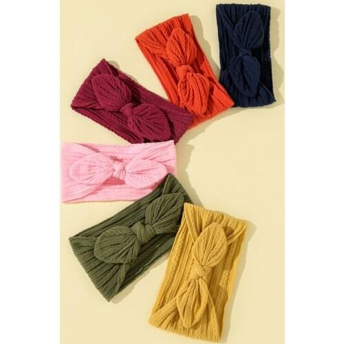 3Pcs/set Baby Headband Girls Hair Accessories Rabbit Ear Turban Bow Elastic Hairband Baby Princess Christmas Day Gifts