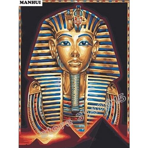 5D Full Diamonds Embroidery Religious Pharaohs Spuare Diamond Painting Cross Stitch Kits Diamond Mosaic Home Decoration BEF061