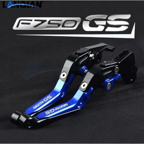 For BMW F750GS Motorcycle Aluminum Adjustable Extendable Foldable Brake Clutch Levers F 750 GS F750 GS 2017 2018 2019 2020 Parts