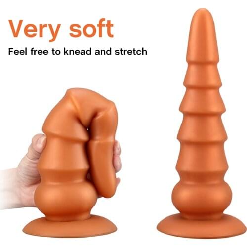 Sex Shop Soft Anal Plug Buttplug Beads Anal Dildos Anus Dilator Women Sexy Toys Vagina Masturbation Anals Stimulation For Adults