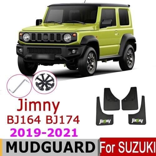 Car Fender For Suzuki Jimny 2019-2021 BJ164 BJ174 2020 Mudguard Car Fender Mud Guard Splash Flap Mudguards Accessories