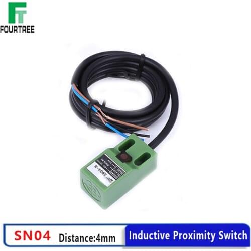 Proximity Switch Metal Iron Type Detection Sensor SN04-N/P Distance 4mm Sensing Cube Shell Inductive Screen LED NPN PNP NC NO