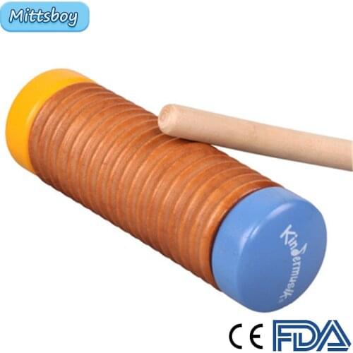 Montessori Percussion Children Sand Drum Strum Frogs Wooden 3D Educational Toy For Children Jigsaw Brain Training Learnings Toys