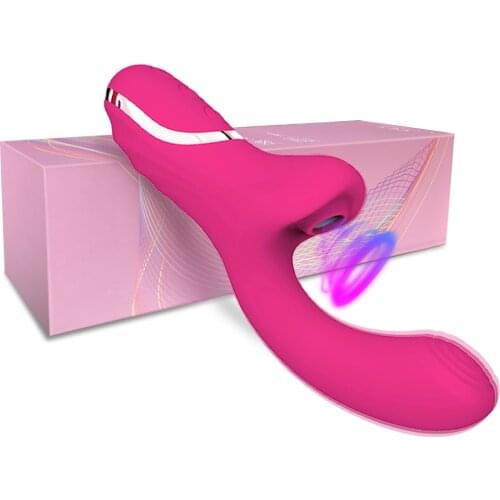 Double Frequency Sucker G Spots Vibrator Sex Toy for Women Dildos Vagina Clitoris Stimulator Female Masturbator Erotic Products