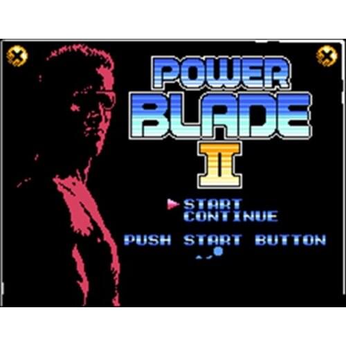 Power Blade 2 60 Pins English Version Game Cartridge for 8 Bit 60pin Game Console