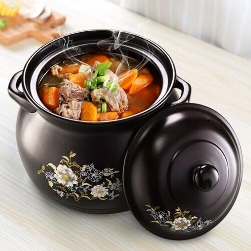 Ceramic Chinese Soup Pot Non Stick Casserole Pot Kitchen Accessories Soup Pot Stew Pot Utensilios De Cocina Cookware BC50TG