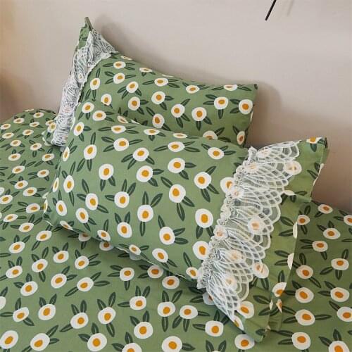 Cute Princess Series Print Lace Pillowcase High Quality Hot Household Items Pillow Cases Sleep Pillowcase 48*74*2pcs #sw