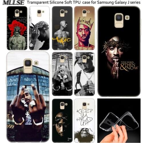 2Pac Tupac Amaru Shakur Soft Silicone Case For Samsung Galaxy J2Pro J4 J6 J8 2018 J3 J5 J7 2016 2017EU Prime CORE Plus Fashion