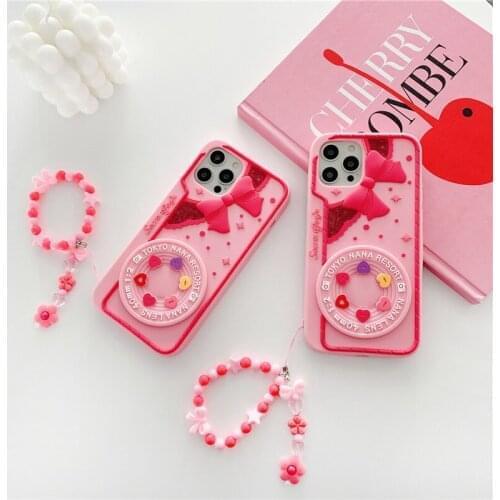 Cute Pink love heart bowknot Soft Silicone Phone Case For Huawei Honor 20 9X 4t pro 30 10 20 Lite 10S 30S play 3 V20 7X X10 5G