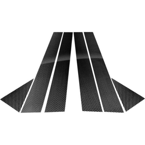 Fit For Audi A4 L 2009-2016 real carbon fiber center column B-pillar sticker anti-wear and anti-collision exterior trim