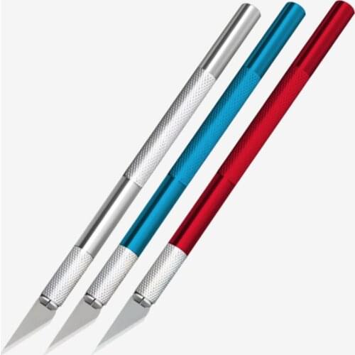 Carving Metal Scalpel Knife Tools Kit Non-Slip Blades Mobile Phone PCB DIY Repair Hand Tools 4[dp001]