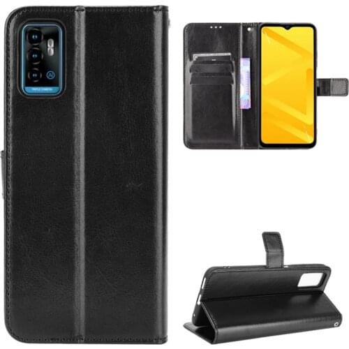 For ZTE Blade A71 Case Luxury Flip PU Leather Wallet Lanyard Stand Case For ZTE A71 A 71 ZTEA71 Phone Bags