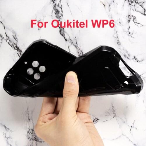For Oukitel WP6 Case Silicon Cover Soft TPU Matte Black Phone Protector Shell For Oukitel WP6 Protective Cover Capa Coque Bumper