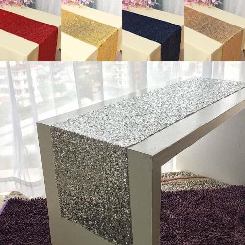 Sequin Modern Table Runners For Wedding Decoration Sequin Christmas Birthday Baby Shower Party Home Tea Table Runner Table Cover