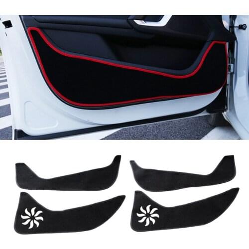 Car Styling Polyester Protector Side Edge Protection Pad Protected Anti-kick Door Mats Cover For Peugeot 408 2014 2015 2016