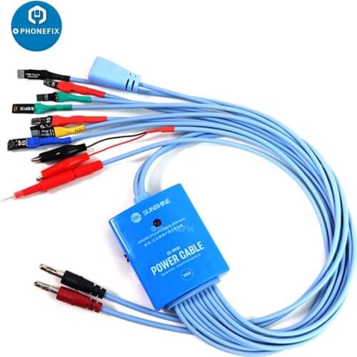 Sunshine SS-905A Power Supply Cable Kit Flexible FPC Cable for iPhone 5-12 12 mini IC Data Power Cable Motherboard Repair Line