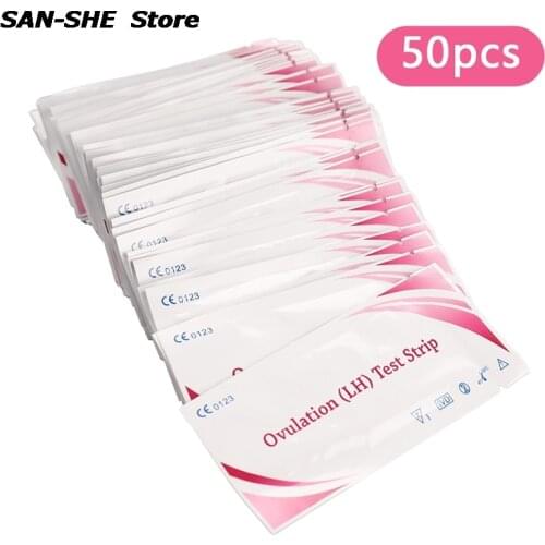 50Pcs LH Tests LH Ovulation Test Strips First Response Ovulation Urine Test Strips Over 99% Accuracy Test