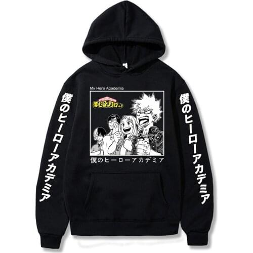 My Hero Academia Anime Hoodie Pullovers Tops Long Sleeve Casual Fashion Harajuku Sweatshirts Sudaderas