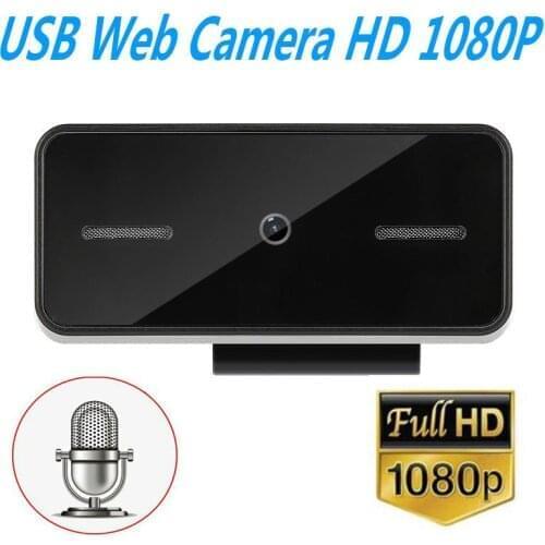 HD 1080P Webcam with Microphone Computer Pc WebCamera for Live Broadcast Video Conference Work