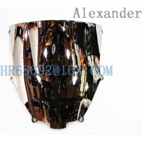 Windshield WindScreen Double Bubble For Kawasaki ZX9R 2000 2001 2002 2003 2004 2005 ZX 9R 00 01 02 03 04 05 silver