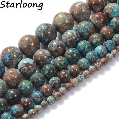 High quality Natural Agata Stone Blue Crazy Lace Agates Round Loose Strand Beads ball 4-12MM DIY for Jewelry Bracelet Making
