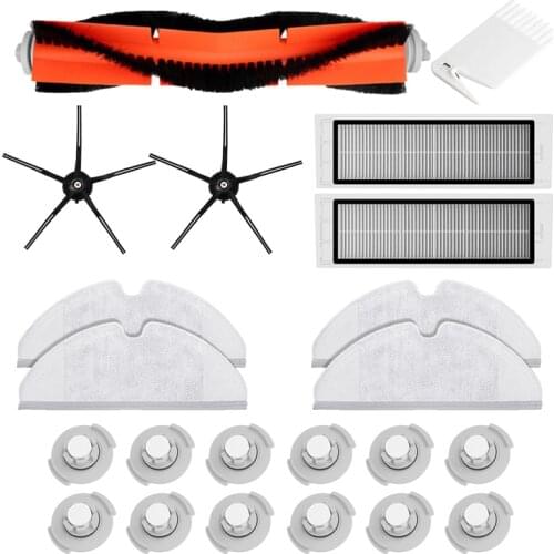 For Xiaomi Roborock S5 Max S50 S51 S55 S6 S6 Pure Accessories Vacuum Cleaner Parts HEPA Filters Main Brush Side Brush